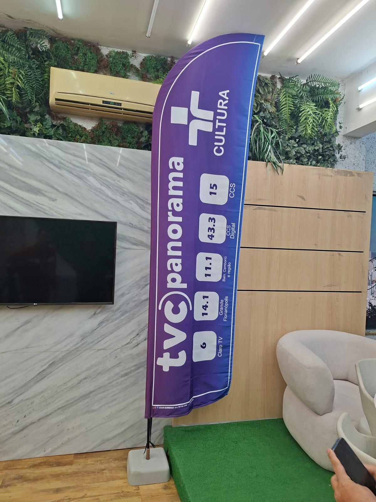 Windflag personalizado instalado