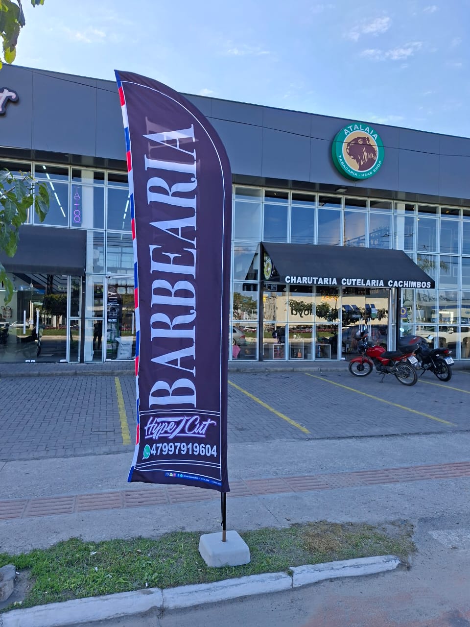 Bandeira promocional em destaque