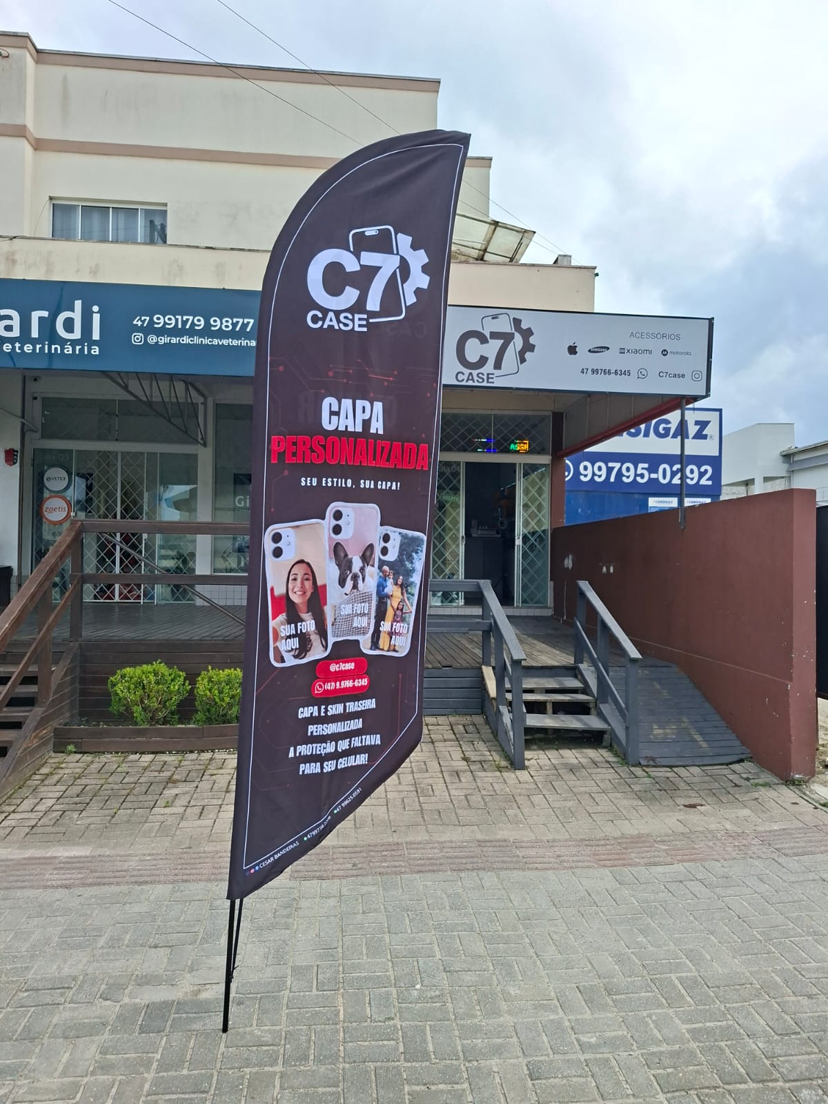 Windflag tamanho G em área externa