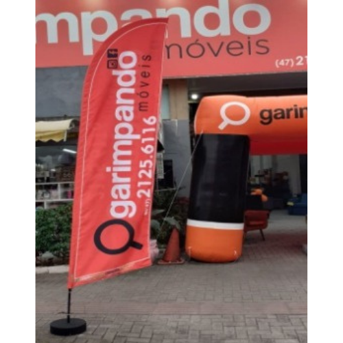 Bandeira personalizada para ponto de venda