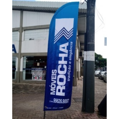 Bandeira promocional de alto impacto
